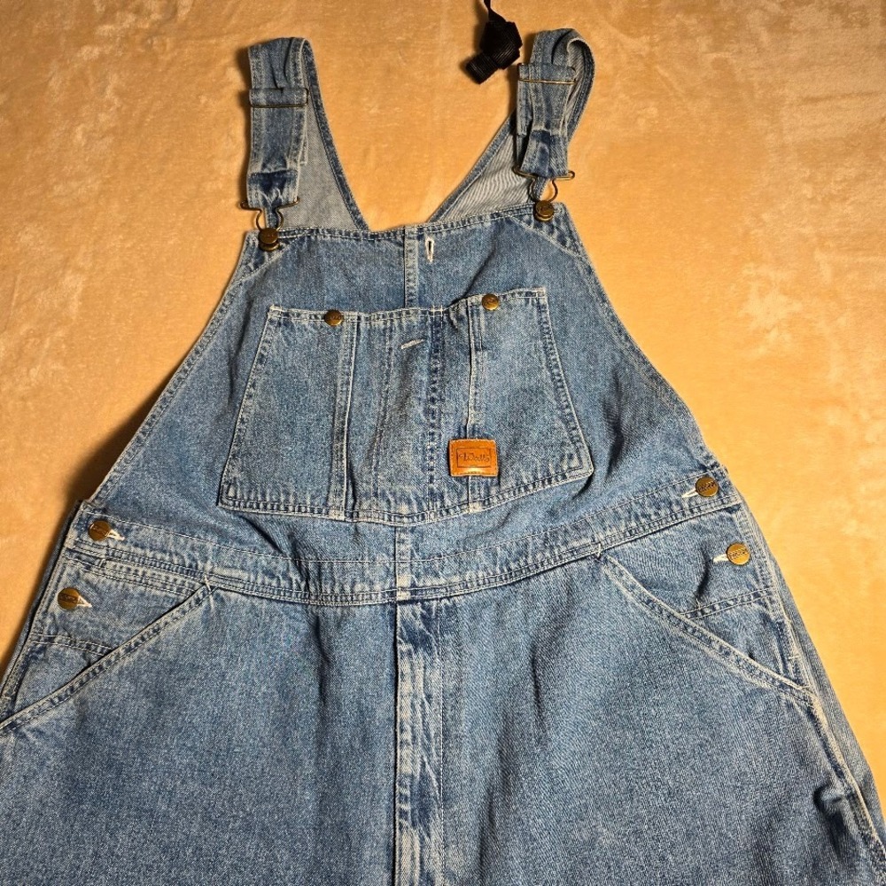 Walls Vntg Denim Overalls Mens 46x30 Carpenter Bib Workwear 90s USA.‎ 892